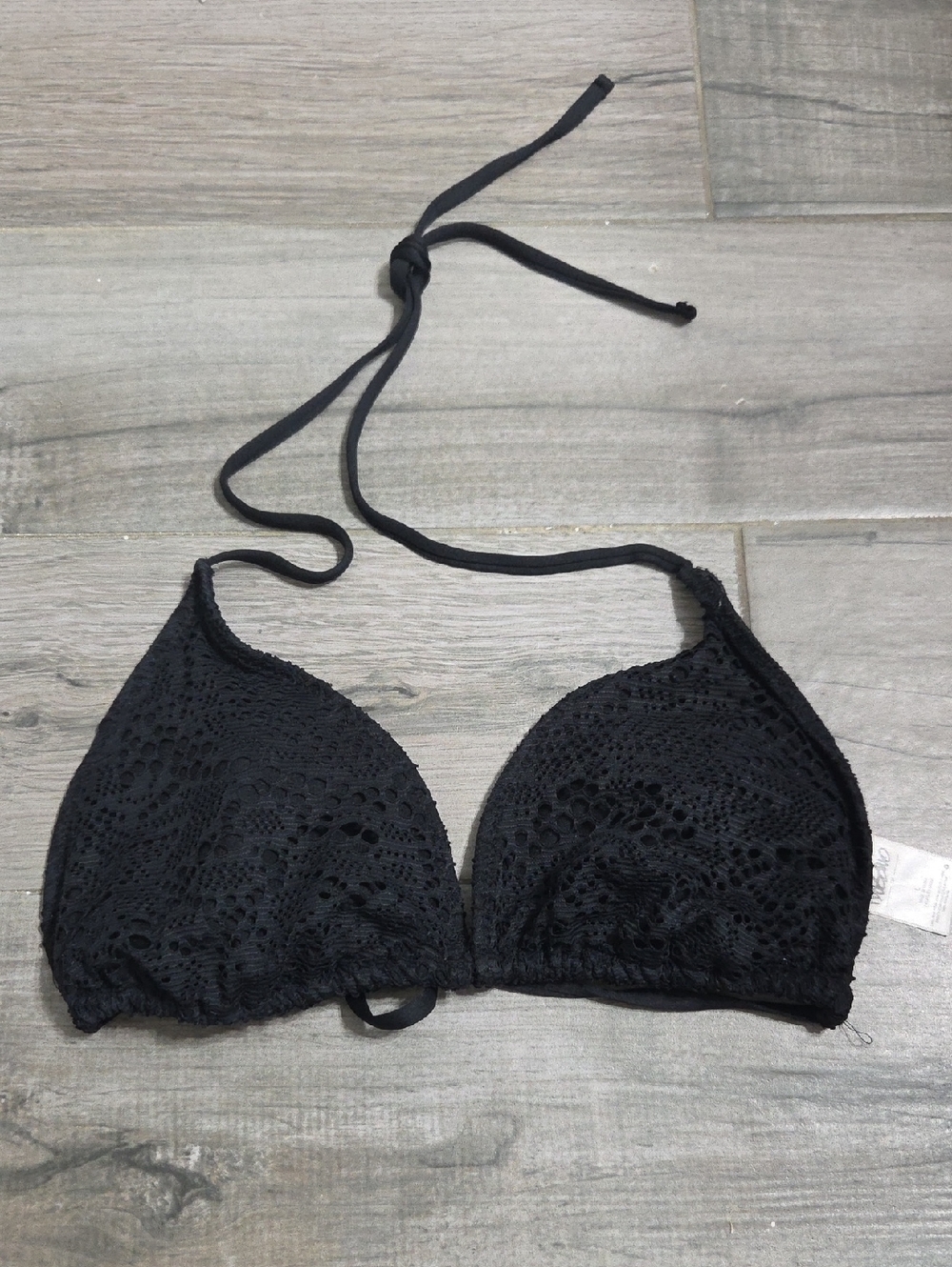 Massimo Crochet Tie Bikini Top